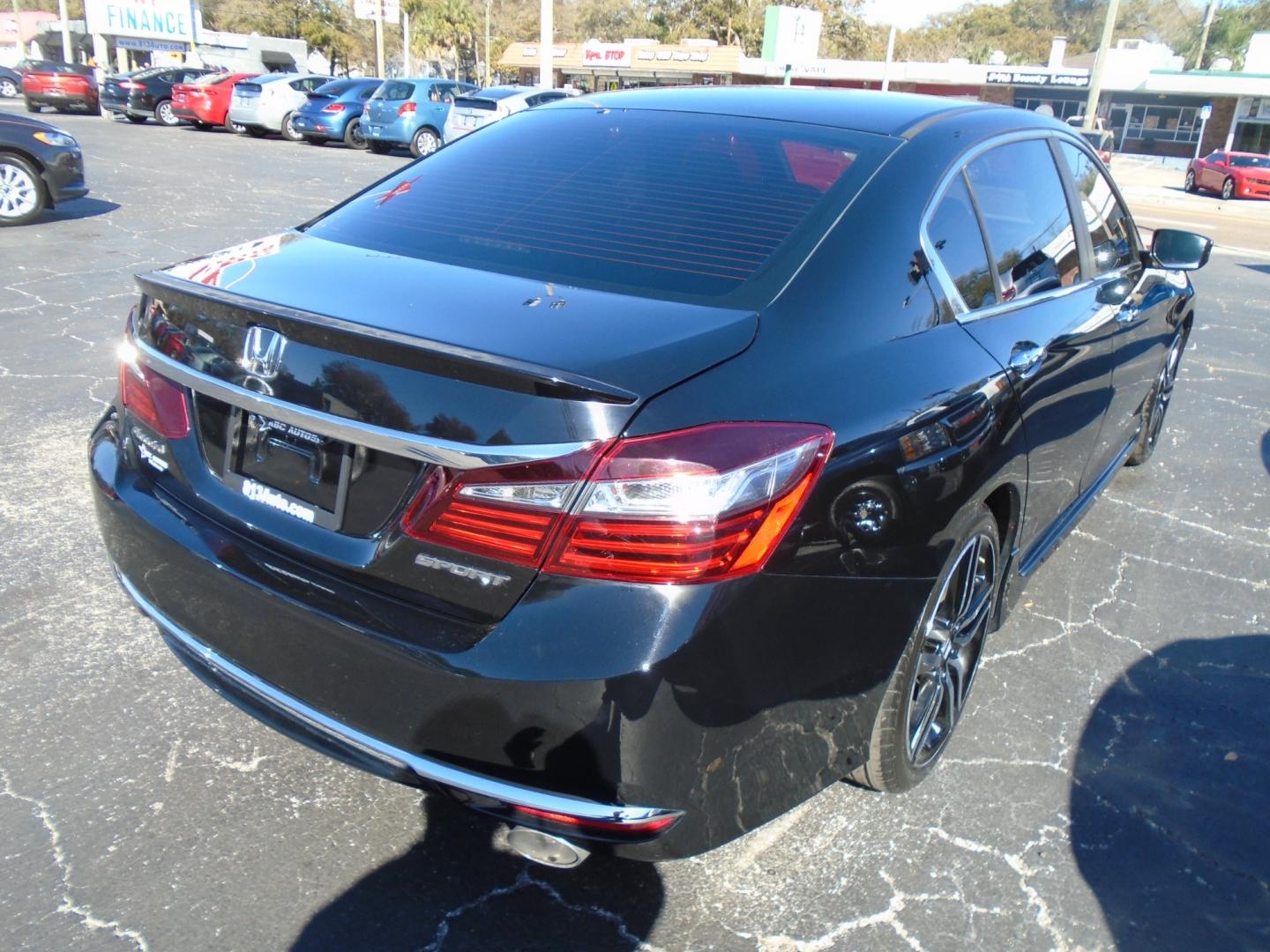 2016 Honda Accord Sport Sedan CVT (1HGCR2F5XGA) with an 2.4L L4 DOHC 16V engine, CVT transmission, located at 6112 N Florida Avenue, Tampa, FL, 33604, (888) 521-5131, 27.954929, -82.459534 - Photo#3